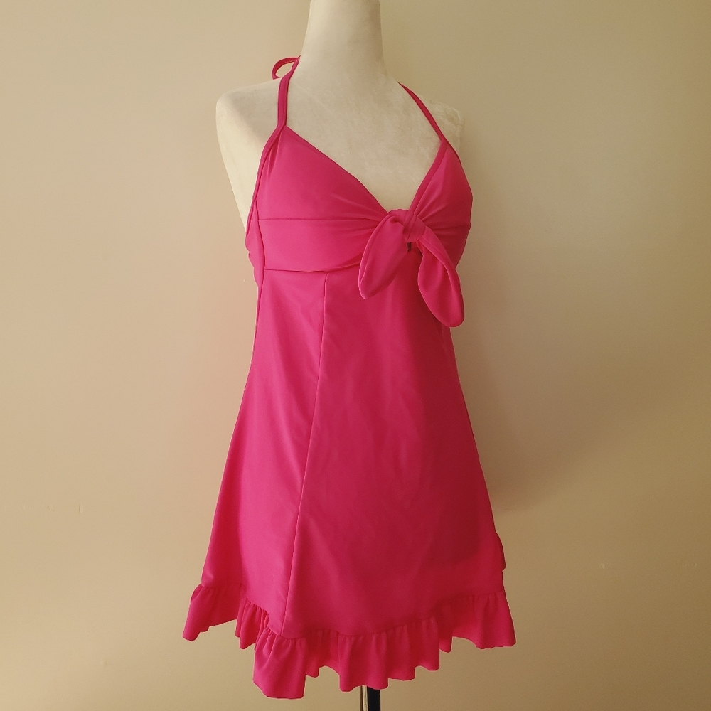 Niki Wior Halter Skirted Swimsuit